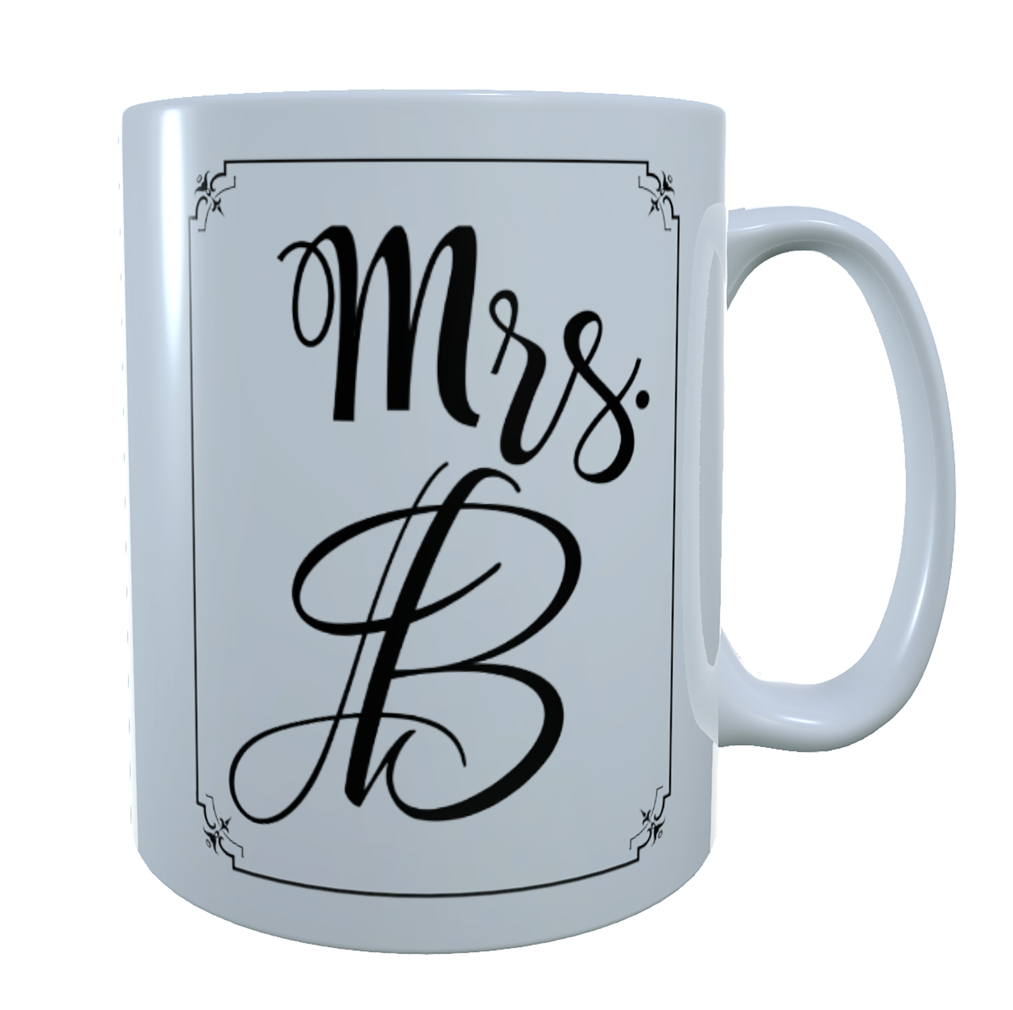 Your Initial Ceramic Mug, Custom Mug, Anniversary Gift